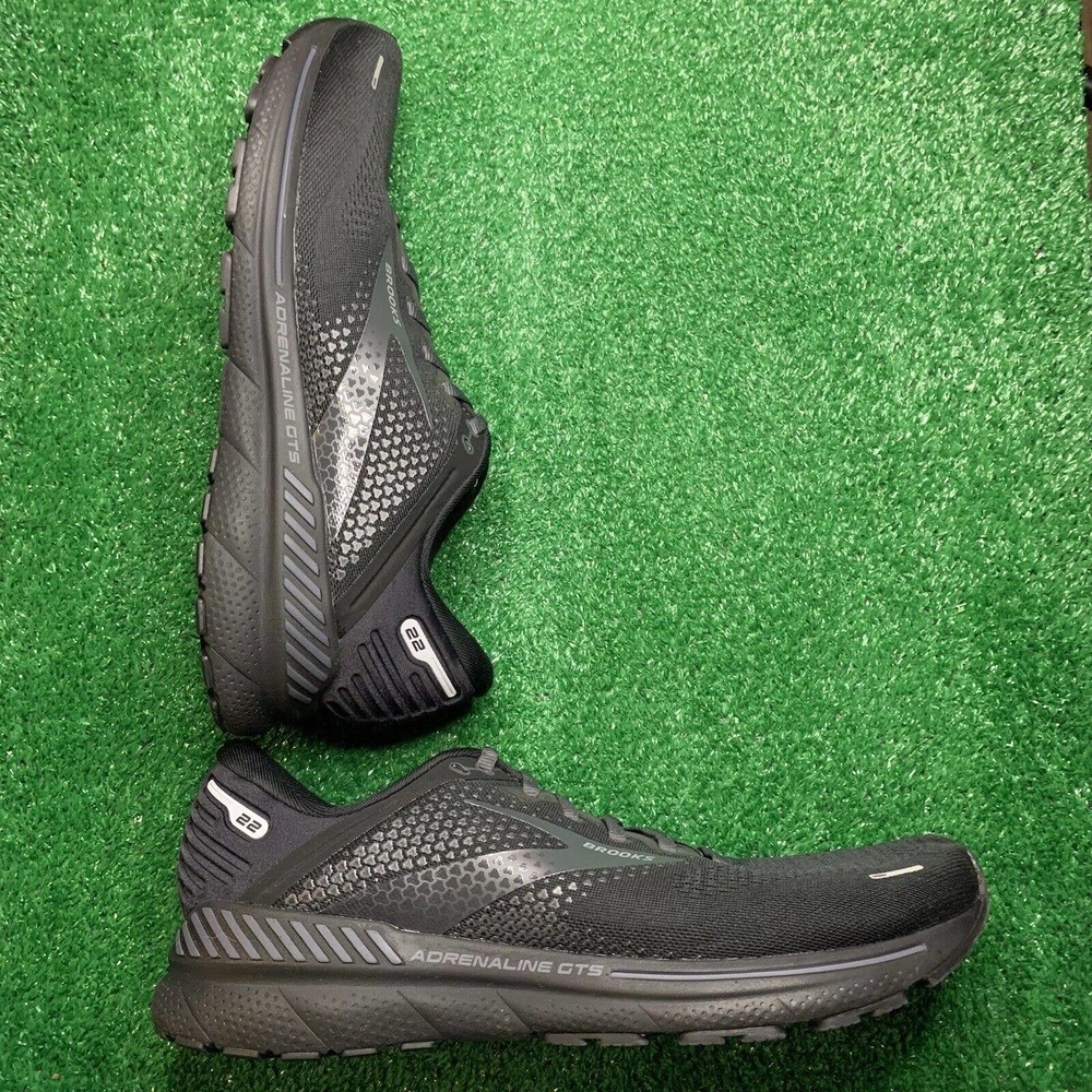 Brooks Adrenaline GTS 22 Men's Size 8.5 D Med Running Shoes black 1103661D020